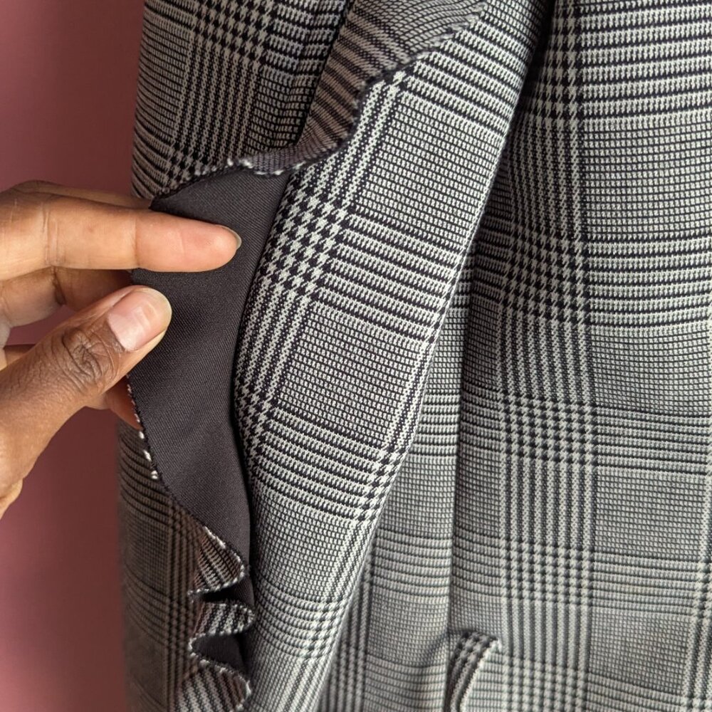 Houndstooth Biker Jacket - Picture 6 of 7